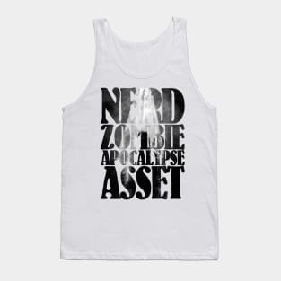 Nerd, a zombie apocalypse asset Tank Top